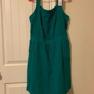Emerald green dress